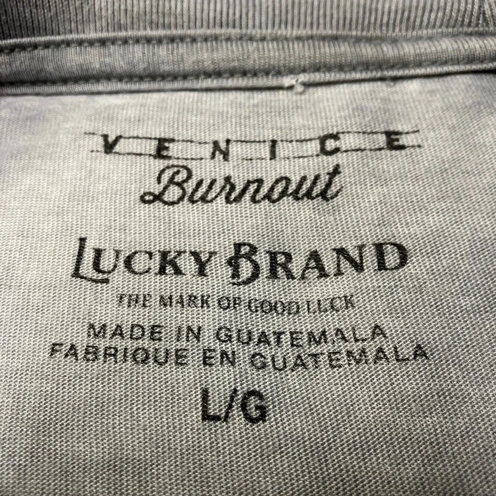 Lucky Brand T-Shirt Venice Burnout Hell's Kitchen Boxing Graphic Mens Large